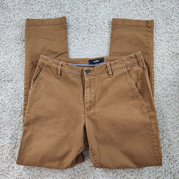 Aeropostale Skinny leg Brown Khaki Pants - Picture 1 of 7